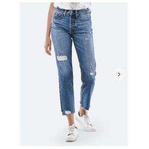 NWT NOEND Eve High Rise Slim Straight denim jeans